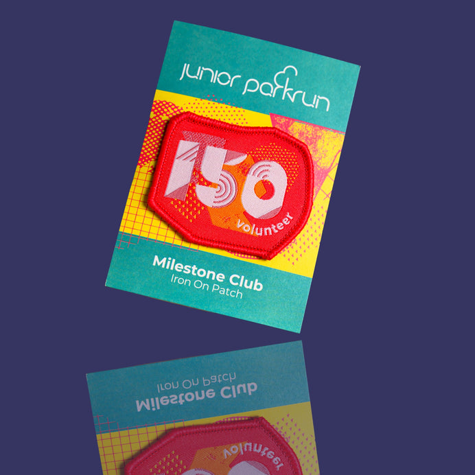 junior parkrun Volunteer Milestone 150 Patch