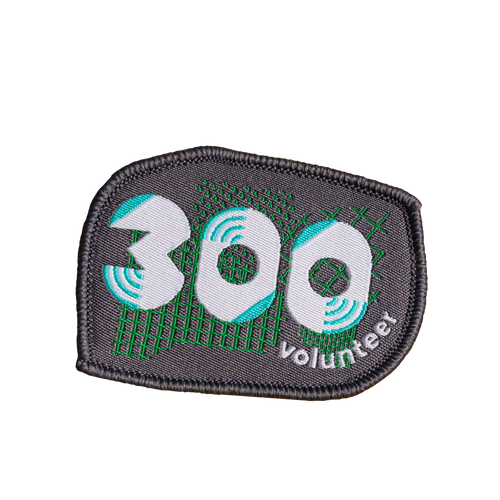 junior parkrun Volunteer Milestone 300 Patch