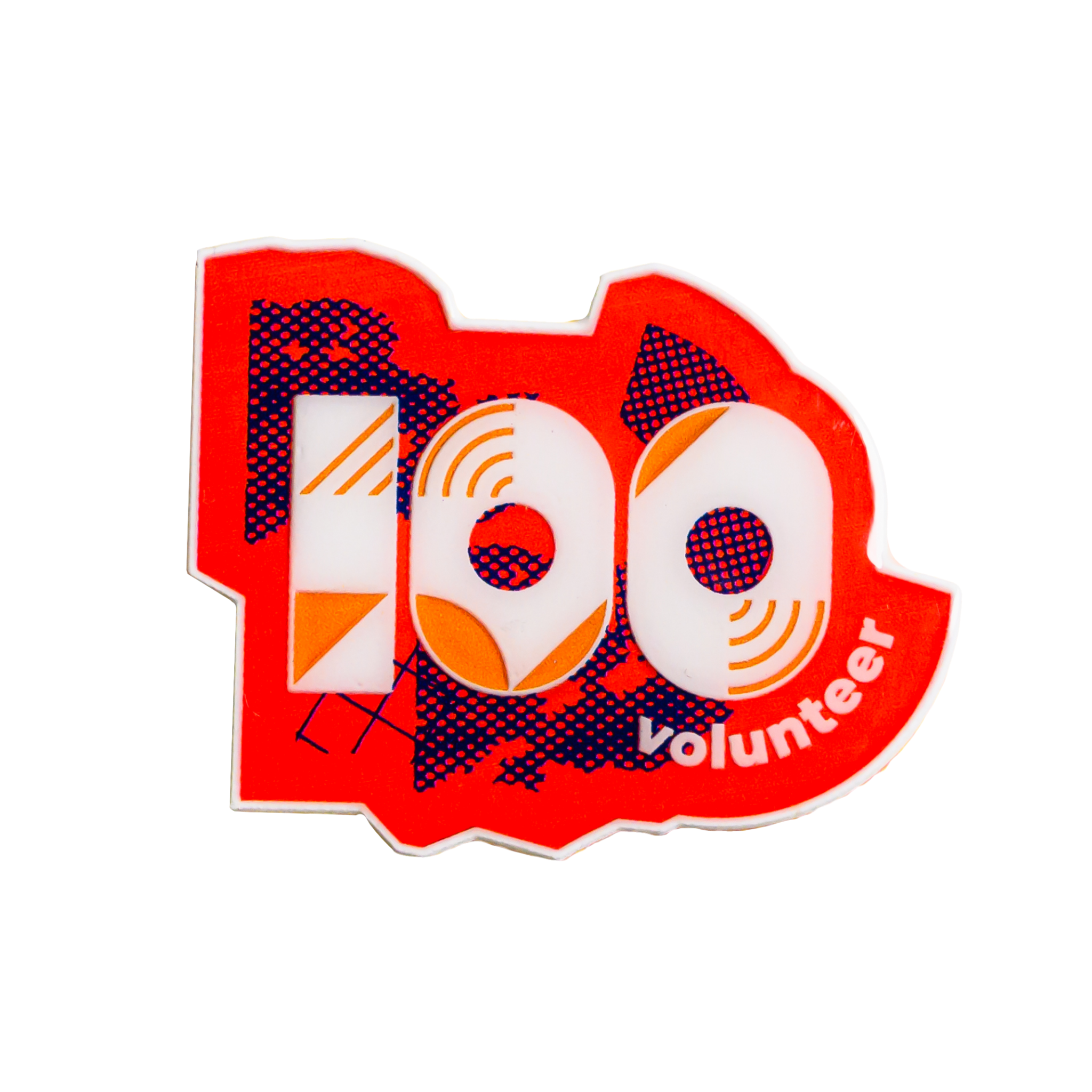 junior parkrun Volunteer Milestone 100 Pin Badge