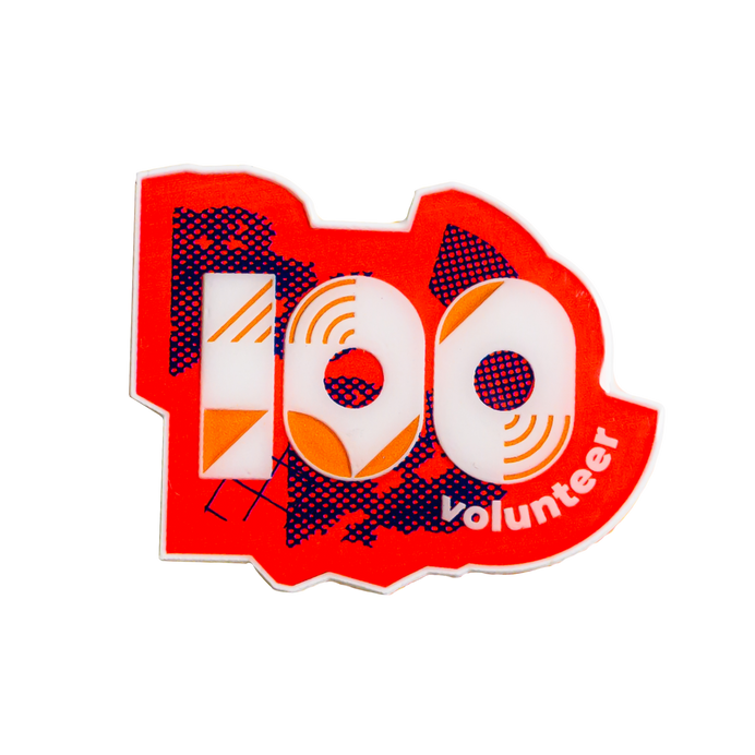 junior parkrun Volunteer Milestone 100 Pin Badge