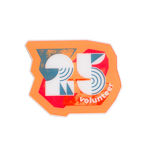 junior parkrun Volunteer Milestone 25 Pin Badge