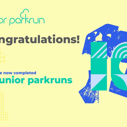 junior parkrun Meilenstein 10-Zertifikat