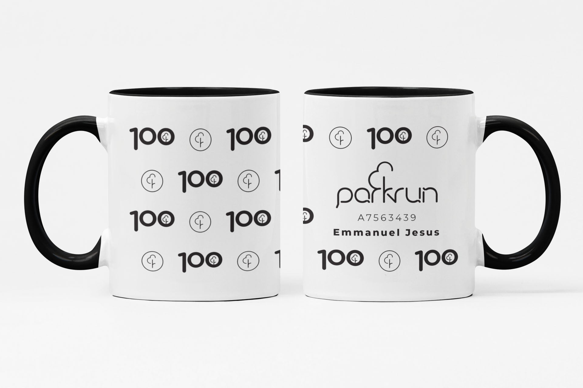 parkrun Meilenstein 100 Lauf-/Walking-Becher