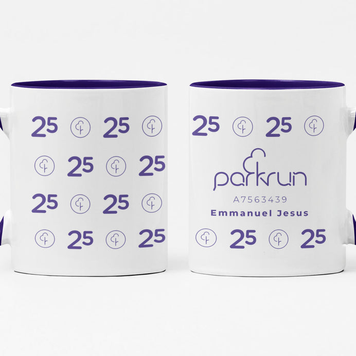 parkrun Milestone 25 Run/Walk Mug