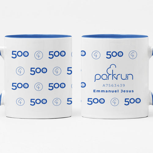 parkrun Milestone 500 Run/Walk Mug