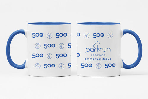 parkrun Milestone 500 Run/Walk Mug