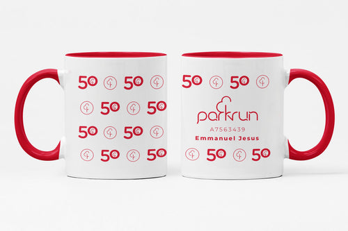 parkrun Milestone 50 Run/Walk Mug