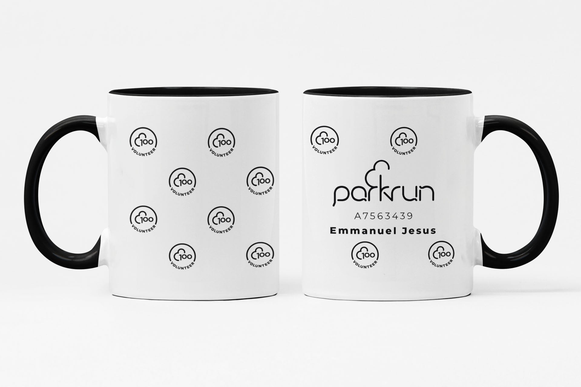 parkrun Meilenstein 100 – Freiwilligen-Tasse