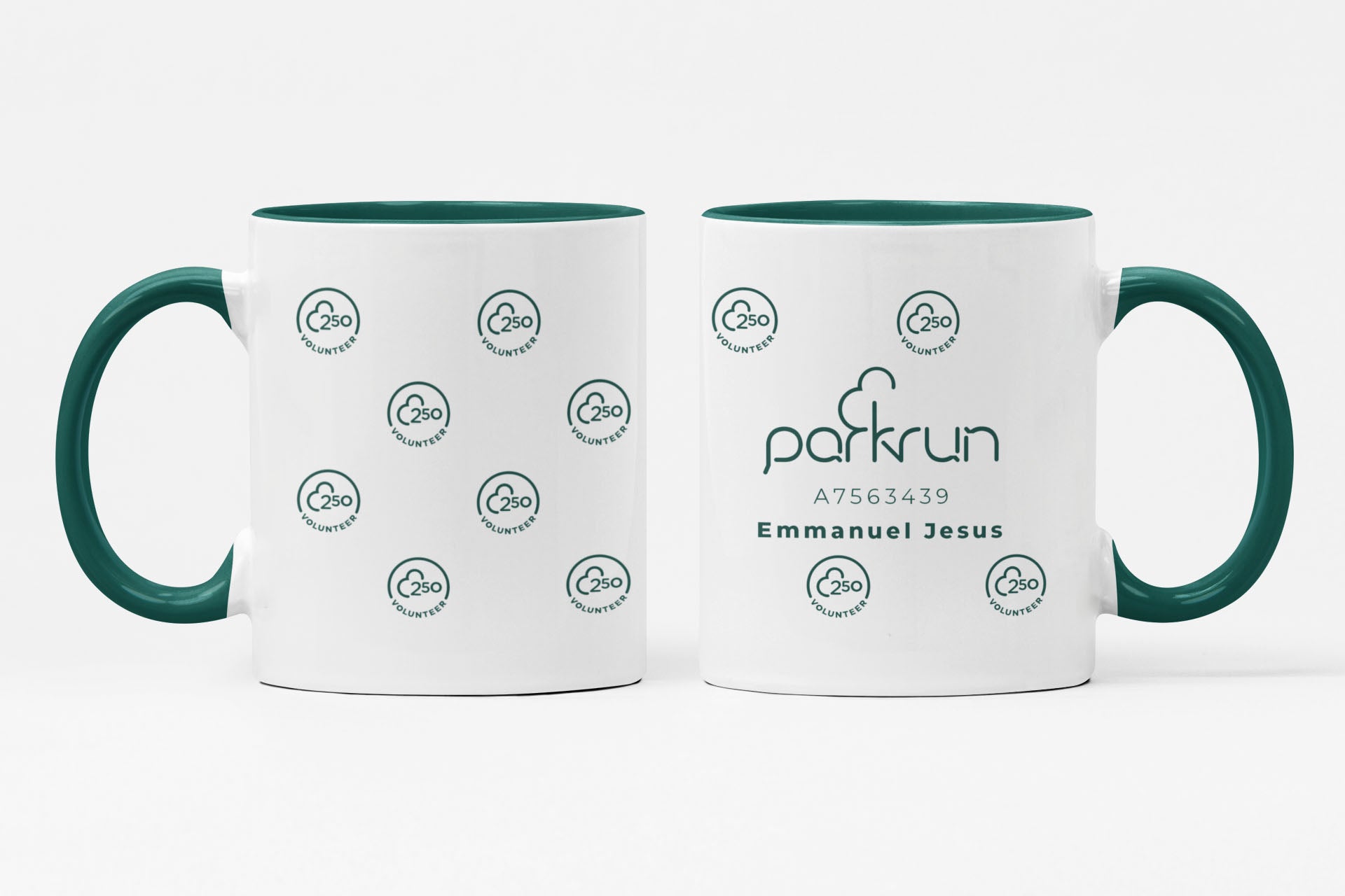parkrun Meilenstein 250 – Freiwilligen-Tasse