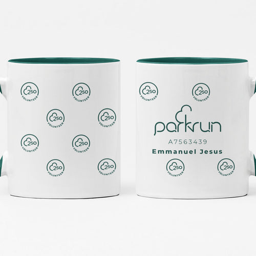 parkrun Milestone 250 Volunteer Mug