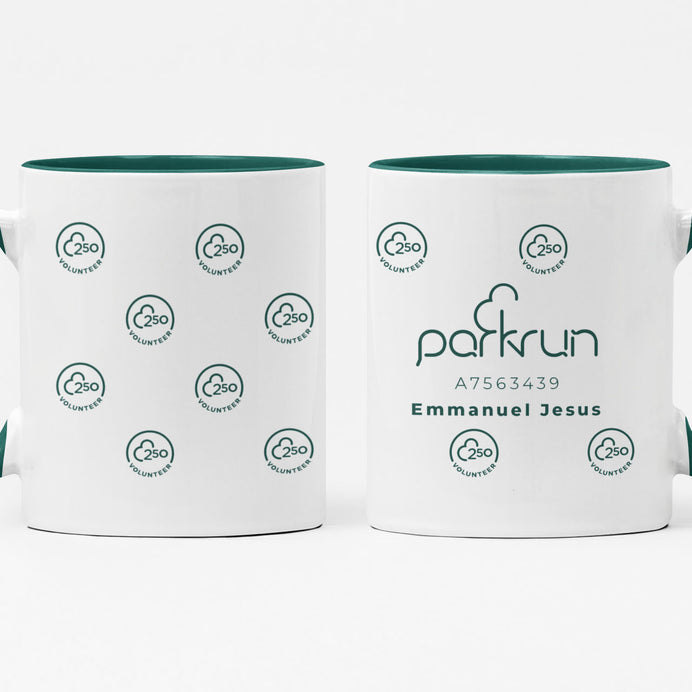 parkrun Meilenstein 250 – Freiwilligen-Tasse