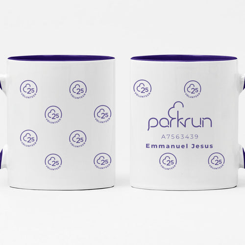 parkrun Milestone 25 Volunteer Mug
