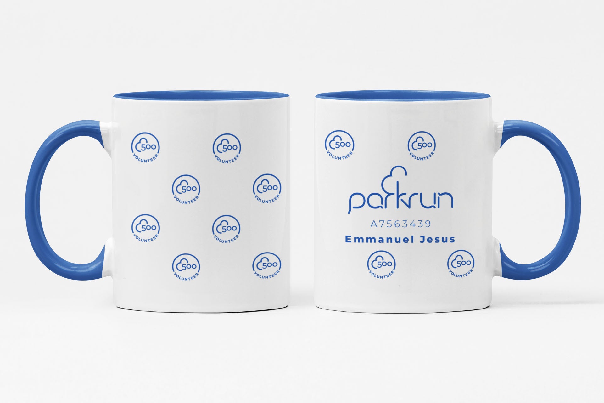 parkrun Meilenstein 500 – Freiwilligen-Tasse