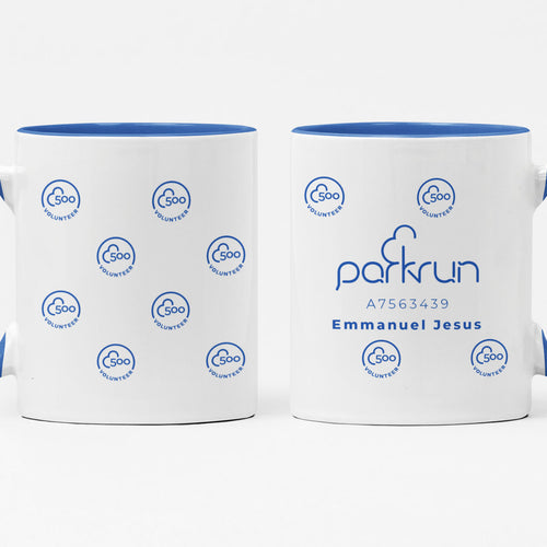 parkrun Milestone 500 Volunteer Mug