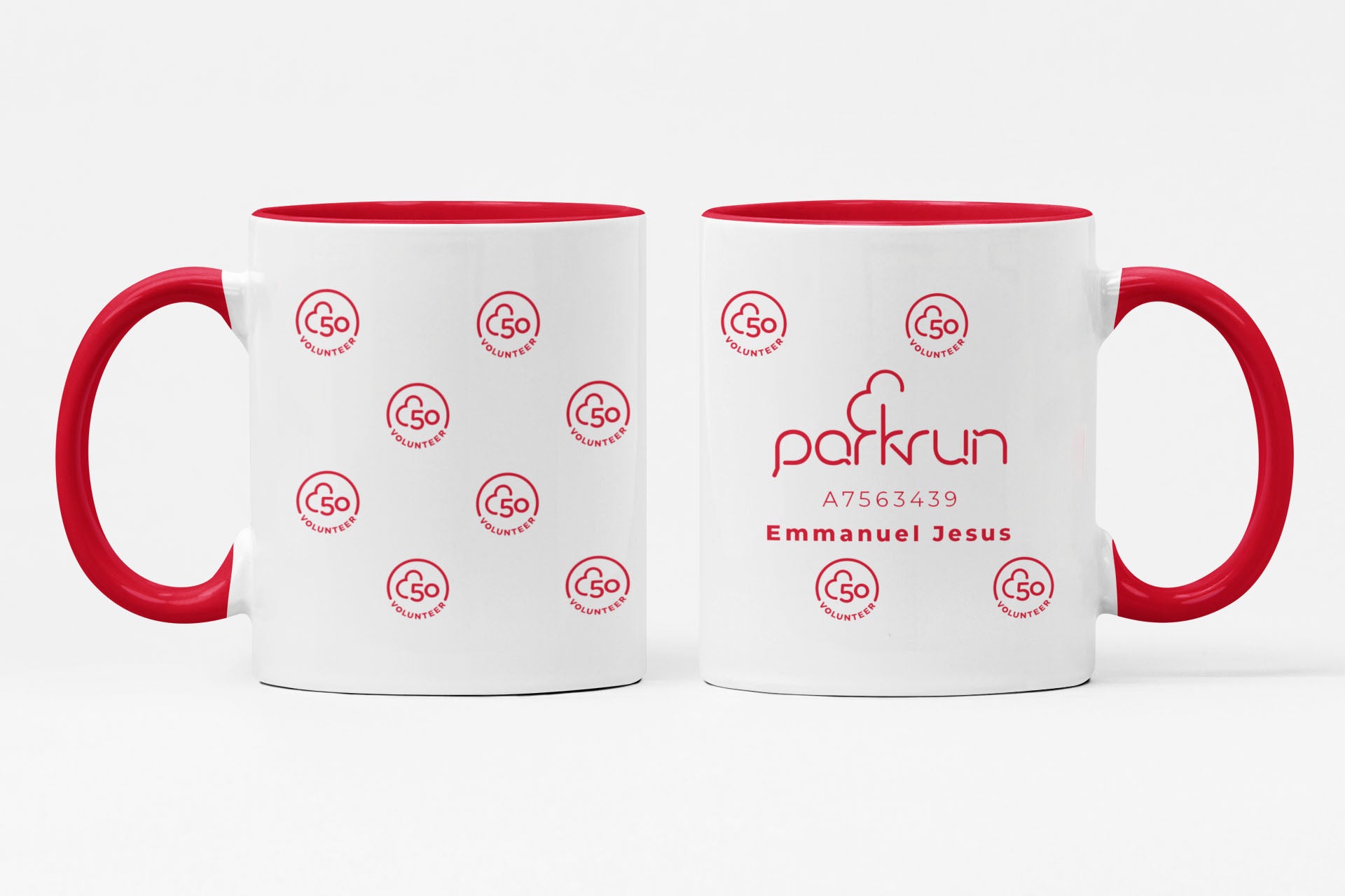 parkrun Meilenstein 50 – Freiwilligen-Tasse