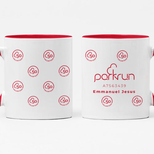 parkrun Meilenstein 50 – Freiwilligen-Tasse