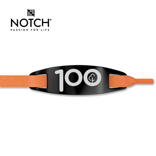 parkrun Milestone Run/Walk 100 NOTCH™ Lace Tag