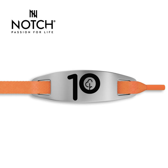 parkrun Milestone Run/Walk 10 NOTCH™ Lace Tag