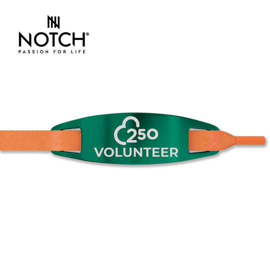 parkrun Milestone Volunteer 250 NOTCH Lace Tag