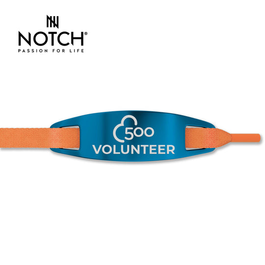 parkrun Milestone Volunteer 500 NOTCH Lace Tag