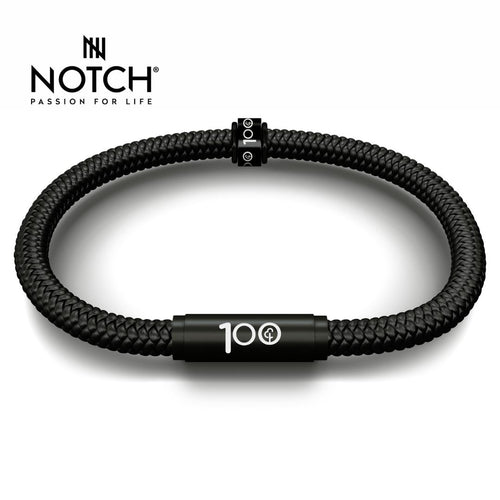 parkrun x NOTCH 100 milestone Sports Cord Bracelet