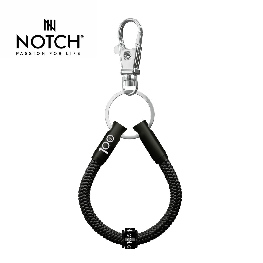 parkrun x NOTCH 100 Milestone Sports Cord Key Loop