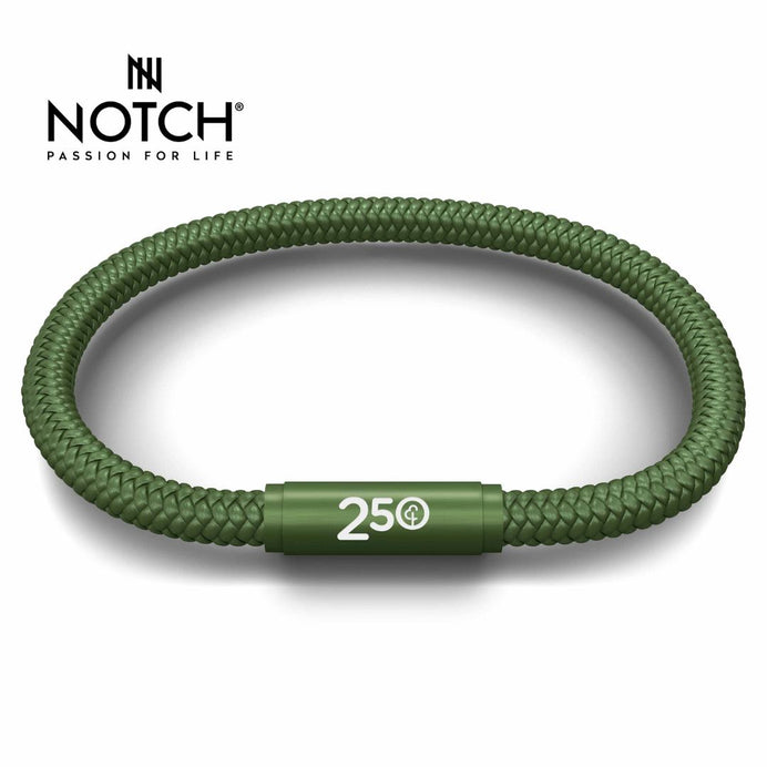 parkrun x NOTCH 250 Milestone Sports Cord Bracelet