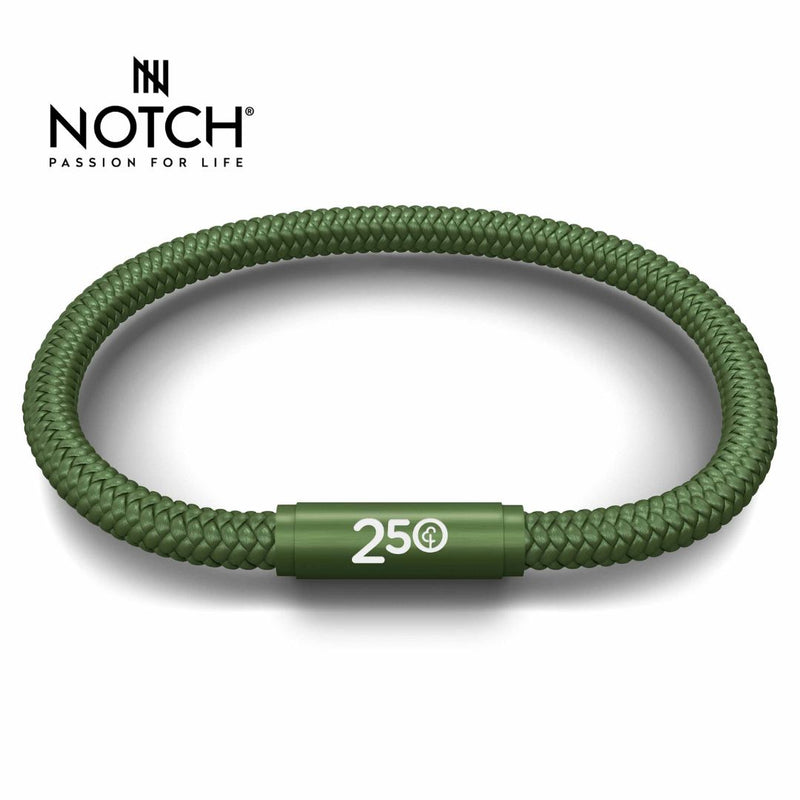 parkrun x NOTCH 250 milestone Sports Cord Bracelet