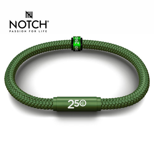 parkrun x NOTCH 250 milestone Sports Cord Bracelet