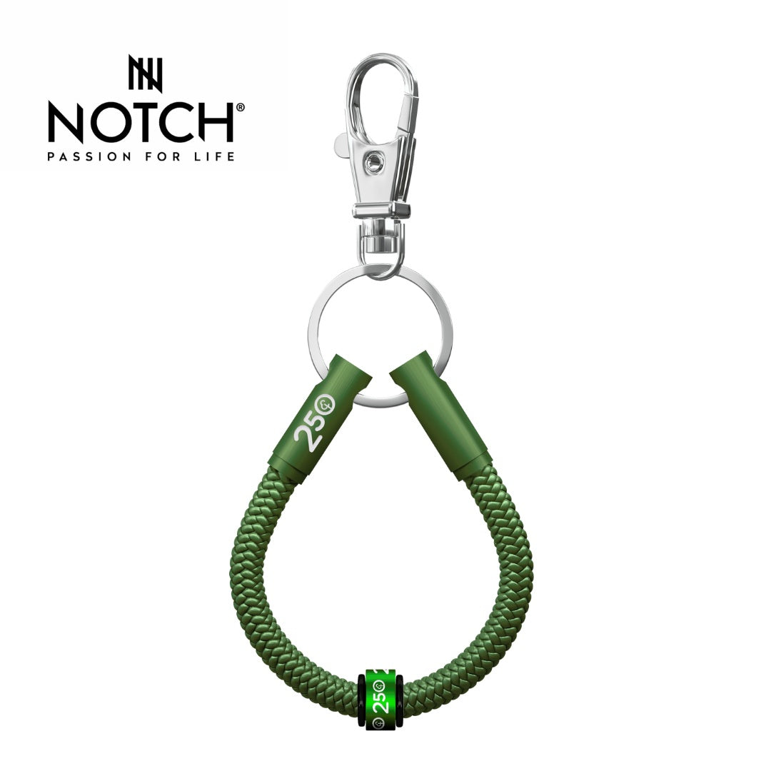parkrun x NOTCH 250 Milestone Sports Cord Key Loop