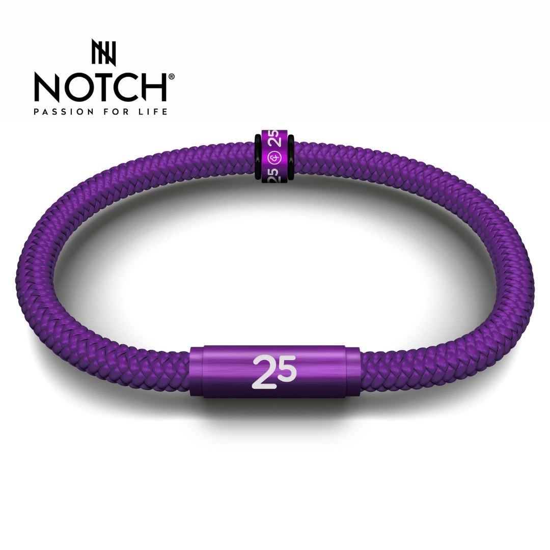 parkrun x NOTCH 25 Milestone Sports Cord Bracelet