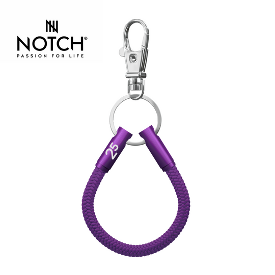 parkrun x NOTCH 25 Milestone Sports Cord Key Loop