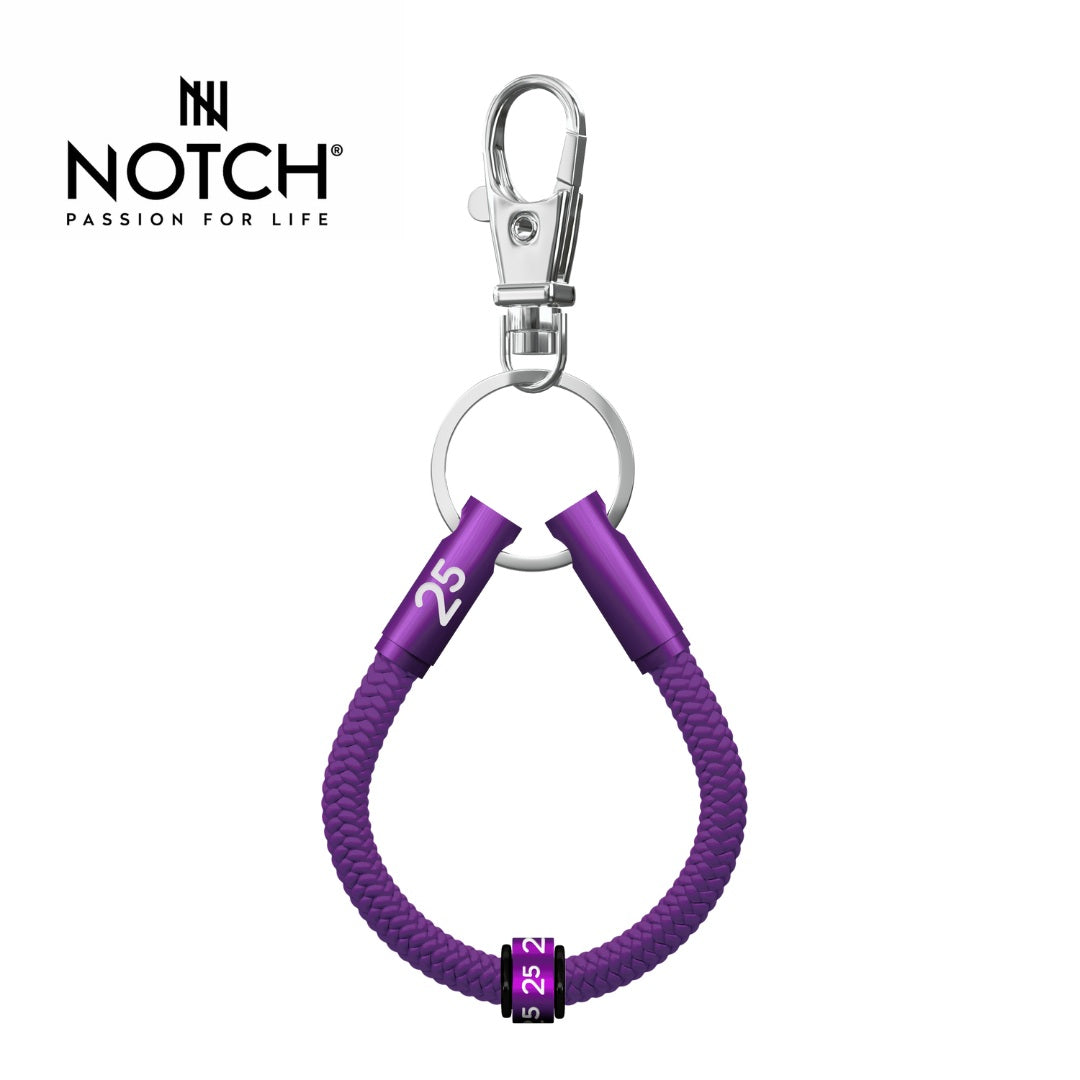 parkrun x NOTCH 25 Milestone Sports Cord Key Loop