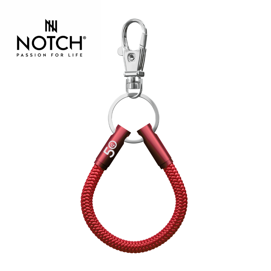 parkrun x NOTCH 50 Milestone Sports Cord Key Loop