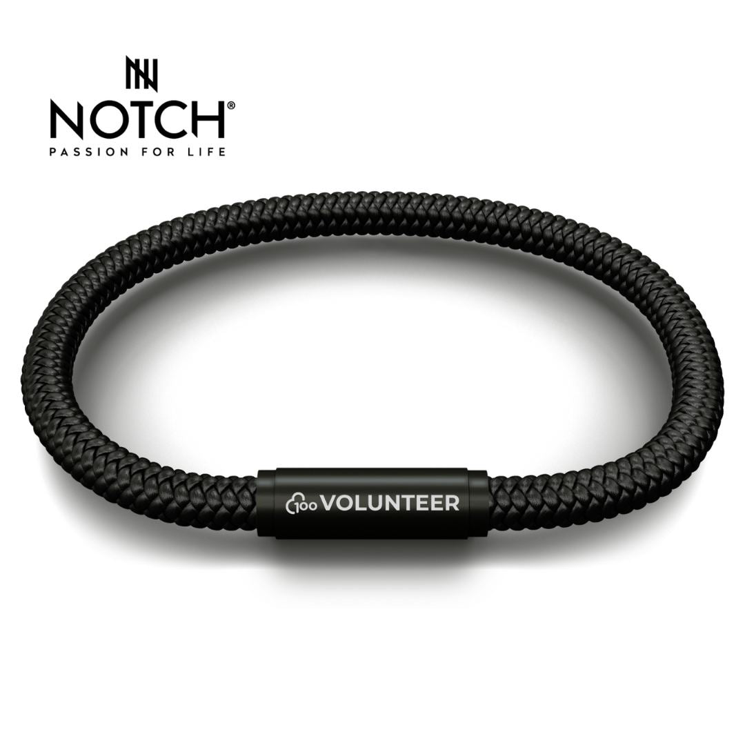 parkrun x NOTCH 100 Volunteer Milestone Sports Cord Bracelet