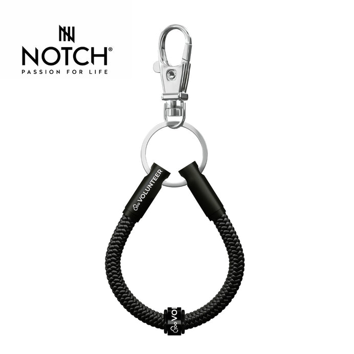 parkrun x NOTCH 100 Volunteer Milestone Sports Cord Key Loop