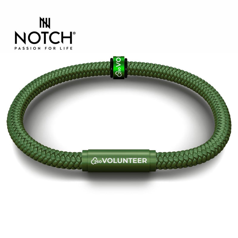 parkrun x NOTCH 250 volunteer milestone Sports Cord Bracelet