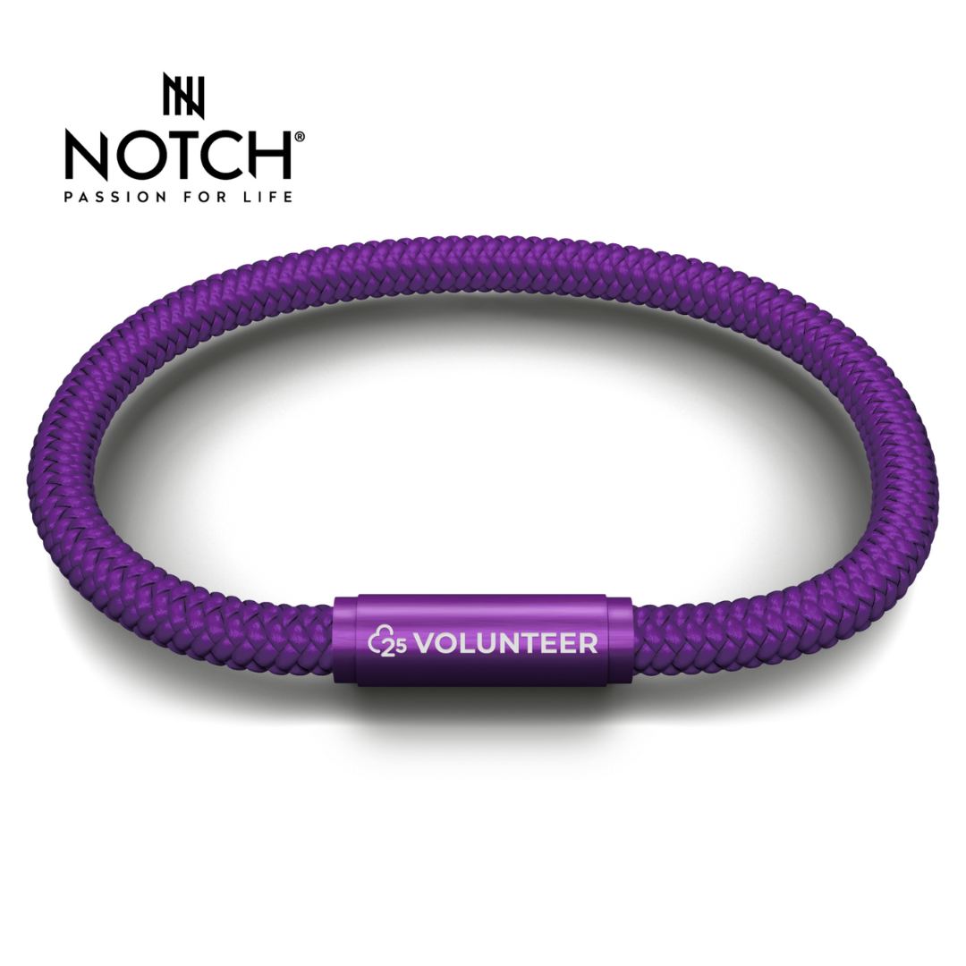 parkrun x NOTCH 25 Volunteer Milestone Sports Cord Bracelet