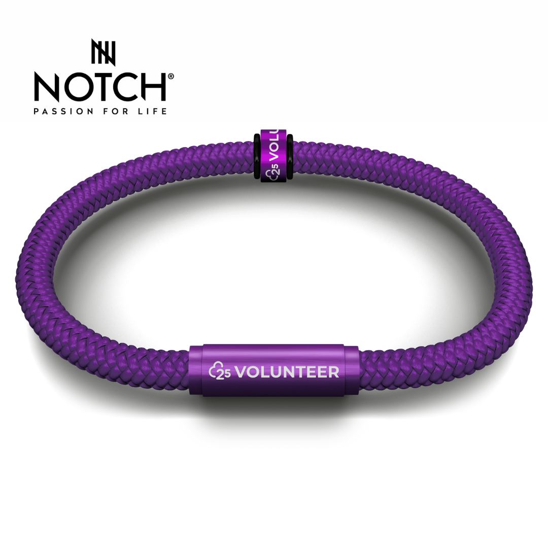 parkrun x NOTCH 25 Volunteer Milestone Sports Cord Bracelet