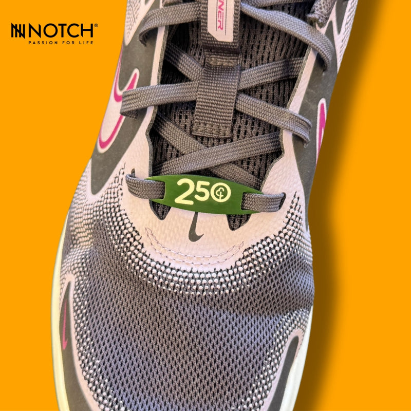 parkrun Milestone Run/Walk 250 NOTCH Lace Tag