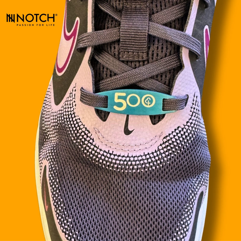 parkrun Milestone Run/Walk 500 NOTCH Lace Tag