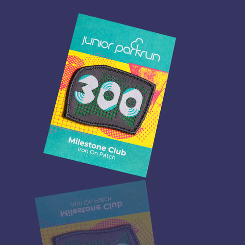 junior parkrun Milestone 300 Patch