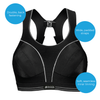 Shock Absorber Ultimate Run Bra - Black/Silver