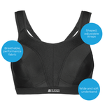 Shock Absorber D+ Max Support Sports Bra - Black