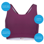 Sportjock Super Sports Bra - Plum