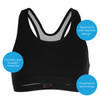 Sportjock Action Sports Bra - Black