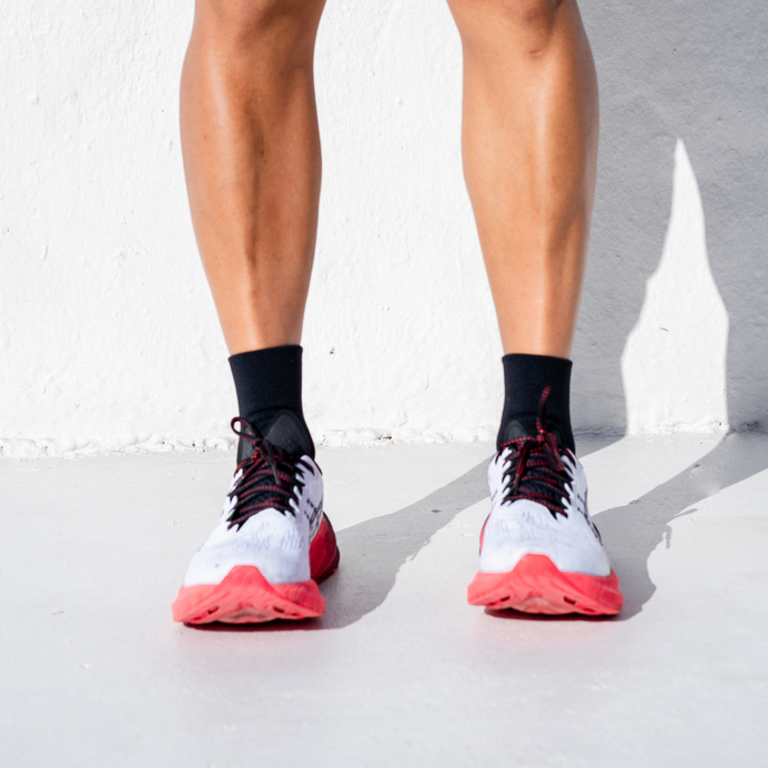VERSUS Black Running Quarter Socks