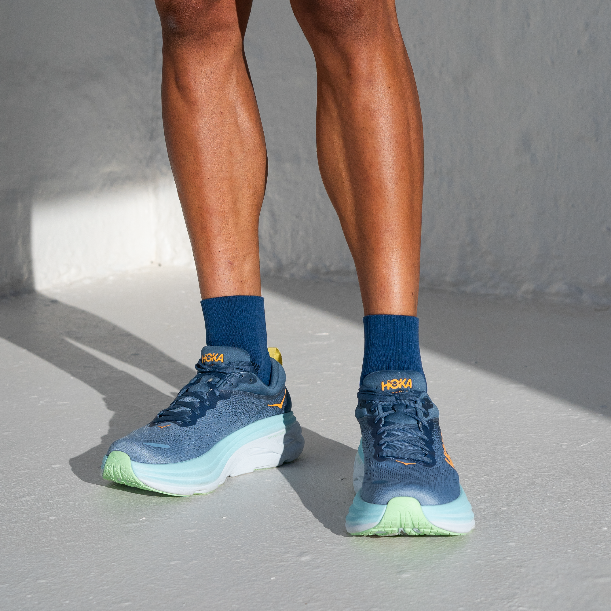 VERSUS Space Blue Running Quarter Socks