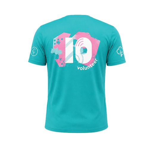 junior parkrun Freiwilligen-Meilenstein-10-T-Shirt