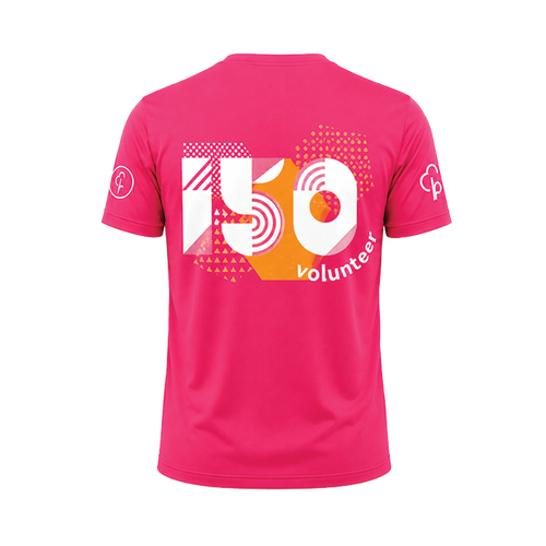 junior parkrun Freiwilligen-Meilenstein-150-T-Shirt